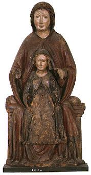 Sant’Anna in trono con la Vergine, seconda metà del sec. XIV